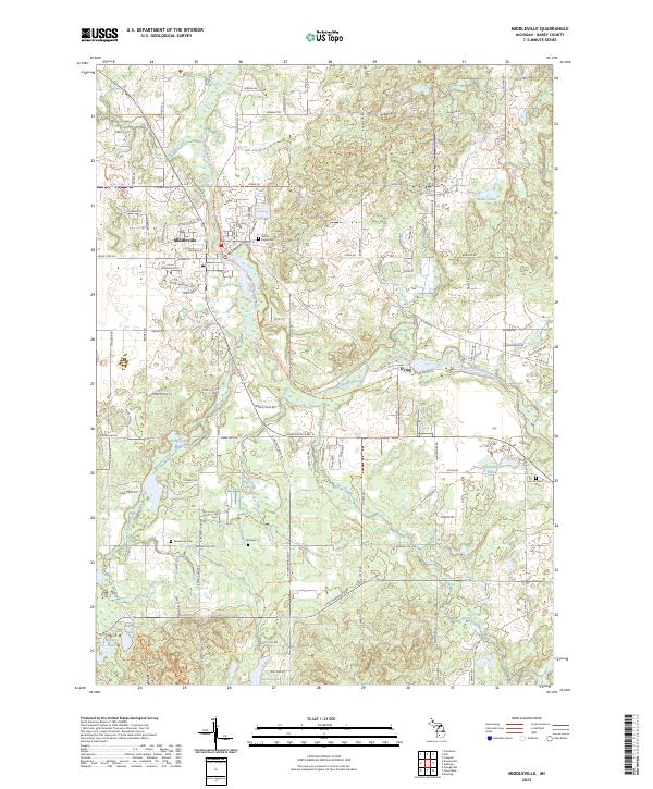 USGS Topographic Map – Middleville