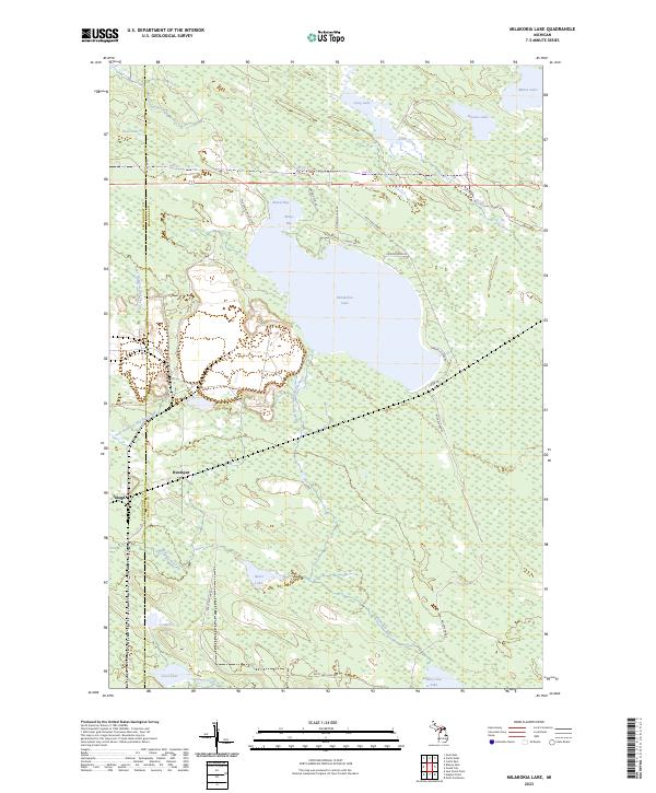 USGS Topographic Map – Milakokia Lake