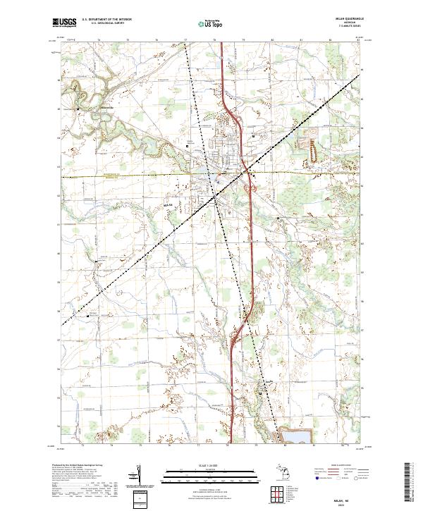 USGS Topographic Map – Milan