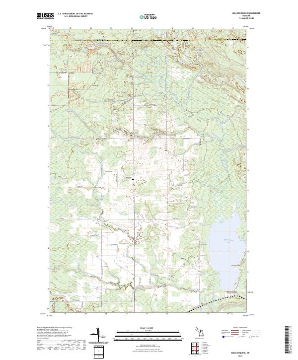 USGS Topographic Map – Millecoquins
