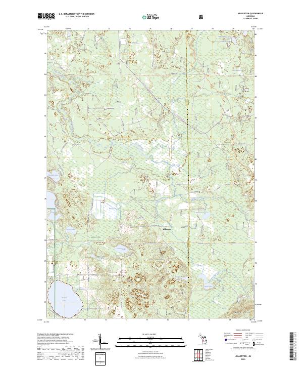 USGS Topographic Map – Millerton