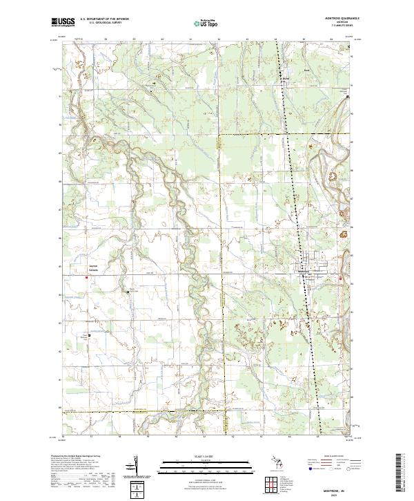 USGS Topographic Map – Montrose