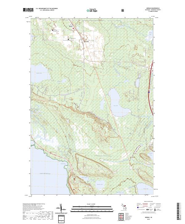 USGS Topographic Map – Moran