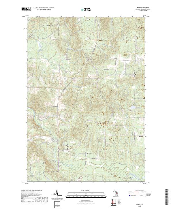 USGS Topographic Map – Morey