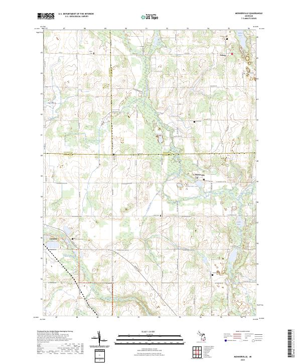 USGS Topographic Map – Mosherville