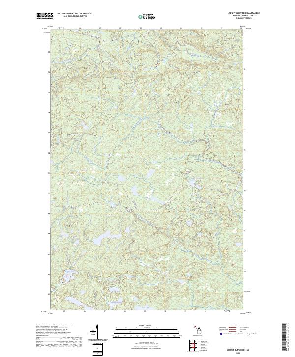 USGS Topographic Map – Mount Curwood