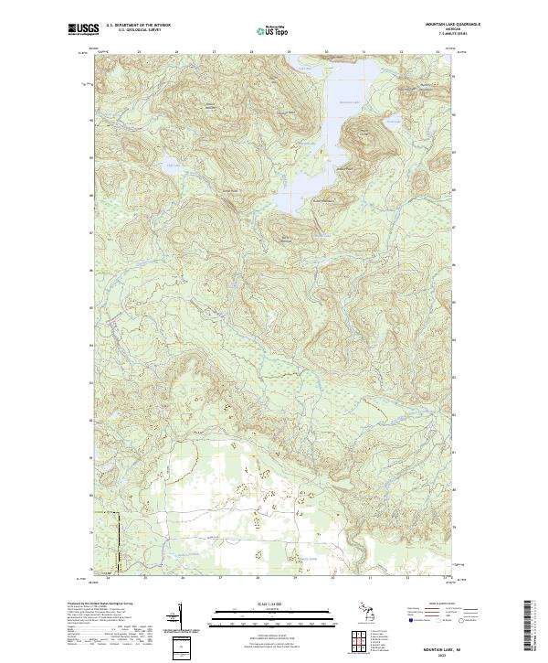 USGS Topographic Map – Mountain Lake