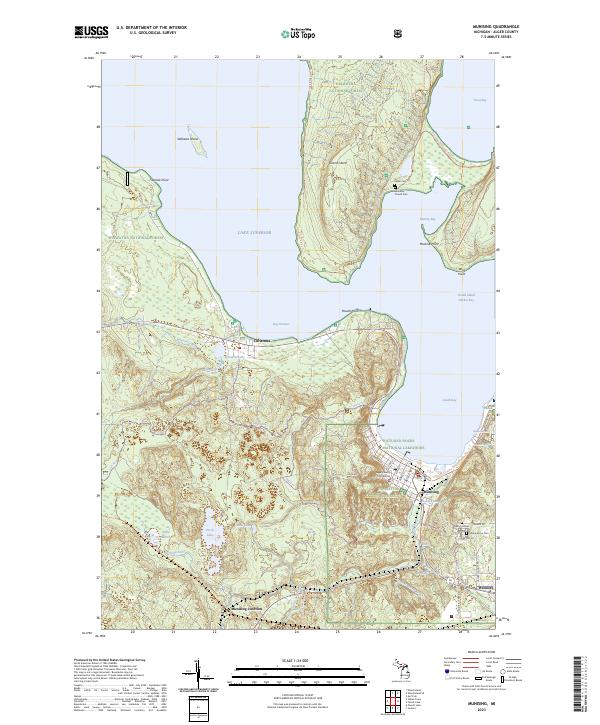 USGS Topographic Map – Munising