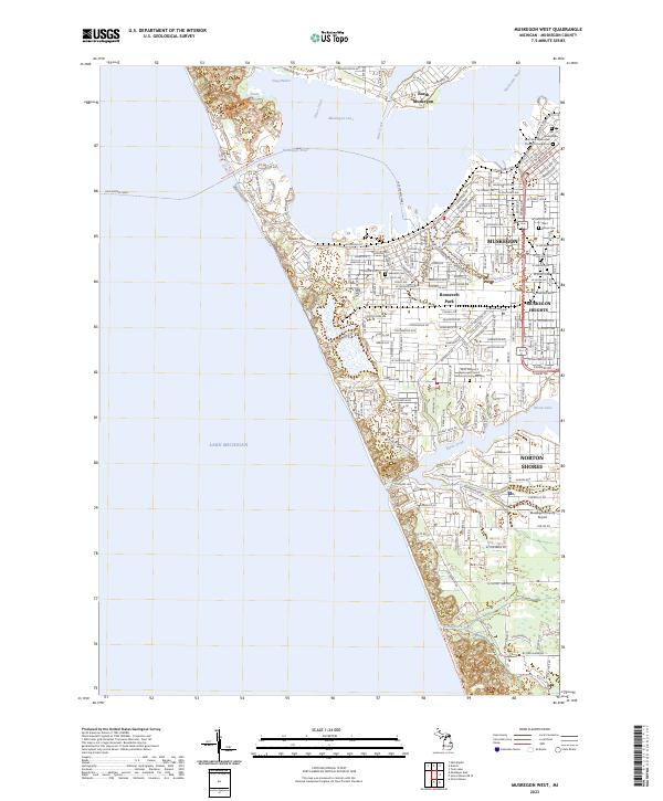 USGS Topographic Map – Muskegon West