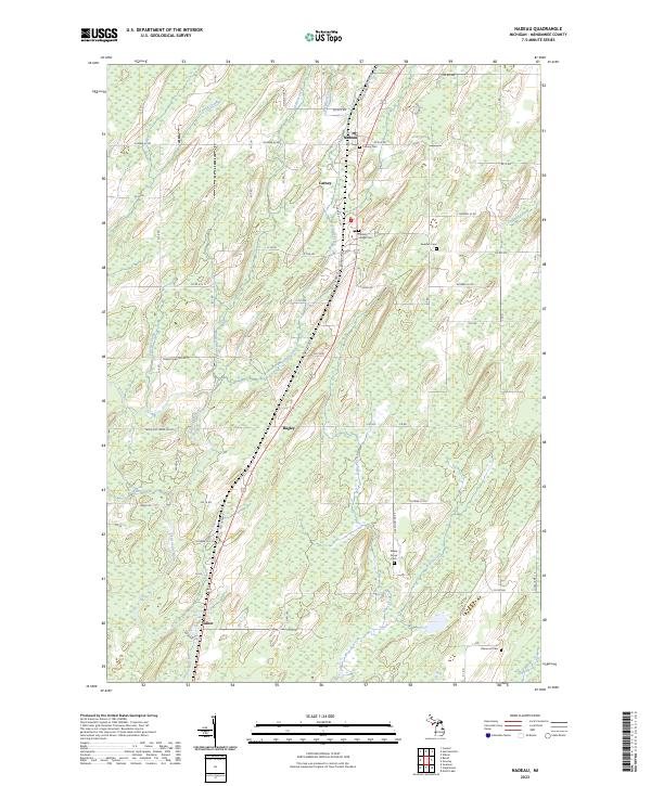 USGS Topographic Map – Nadeau