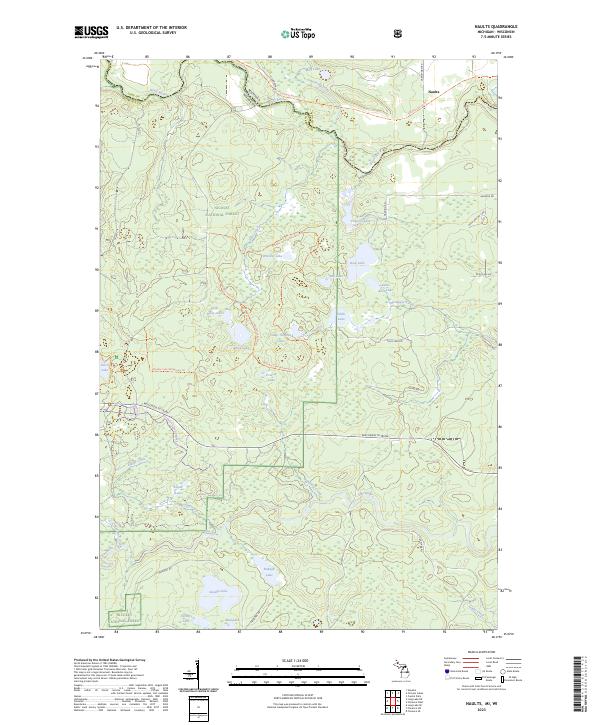 USGS Topographic Map – Naults
