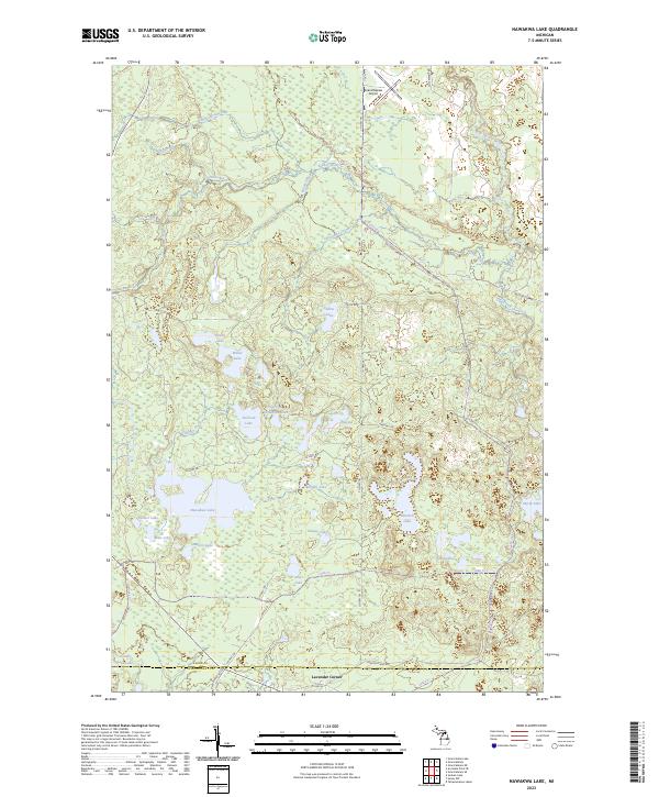 USGS Topographic Map – Nawakwa Lake