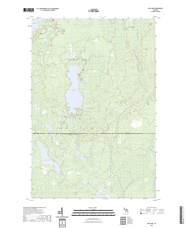 USGS Topographic Map – Ned Lake