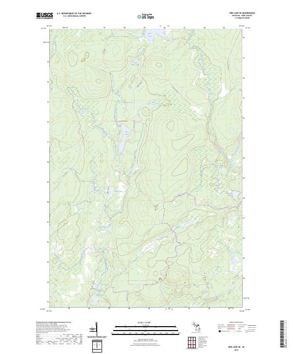USGS Topographic Map – Ned Lake SE