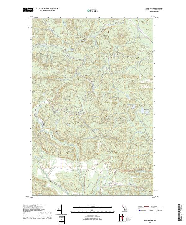 USGS Topographic Map – Negaunee NW