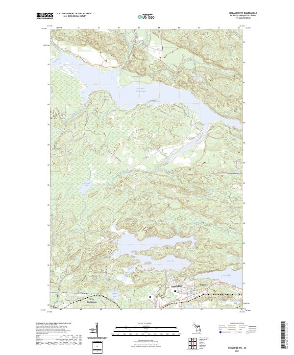 USGS Topographic Map – Negaunee SW