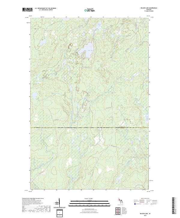 USGS Topographic Map – Nelson Lake