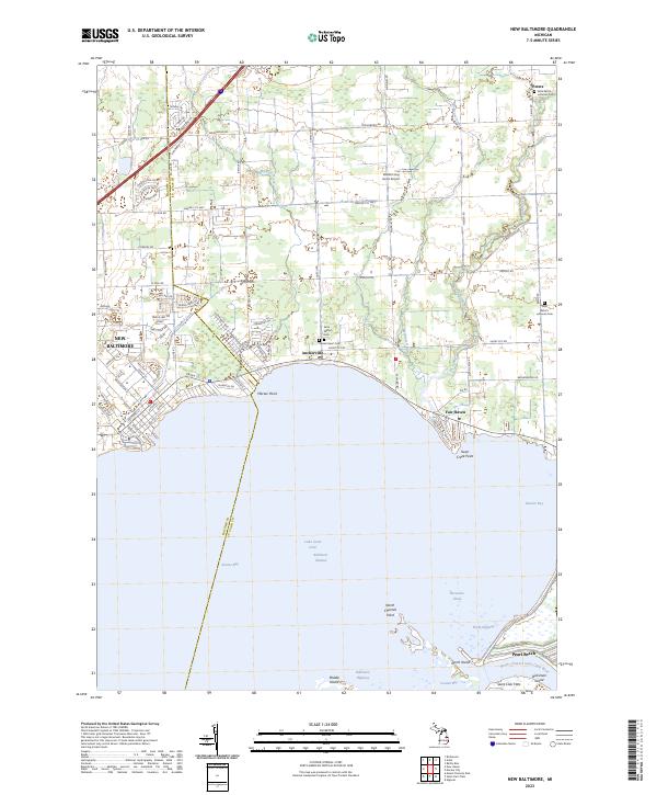 USGS Topographic Map – New Baltimore