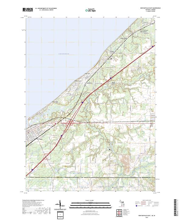 USGS Topographic Map – New Buffalo East