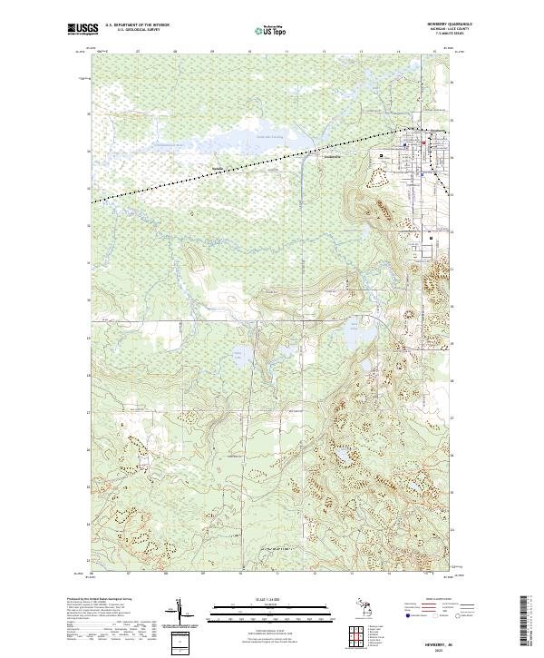 USGS Topographic Map – Newberry
