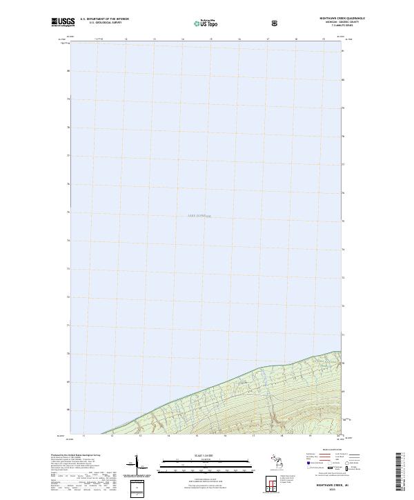 USGS Topographic Map – Nighthawk Creek