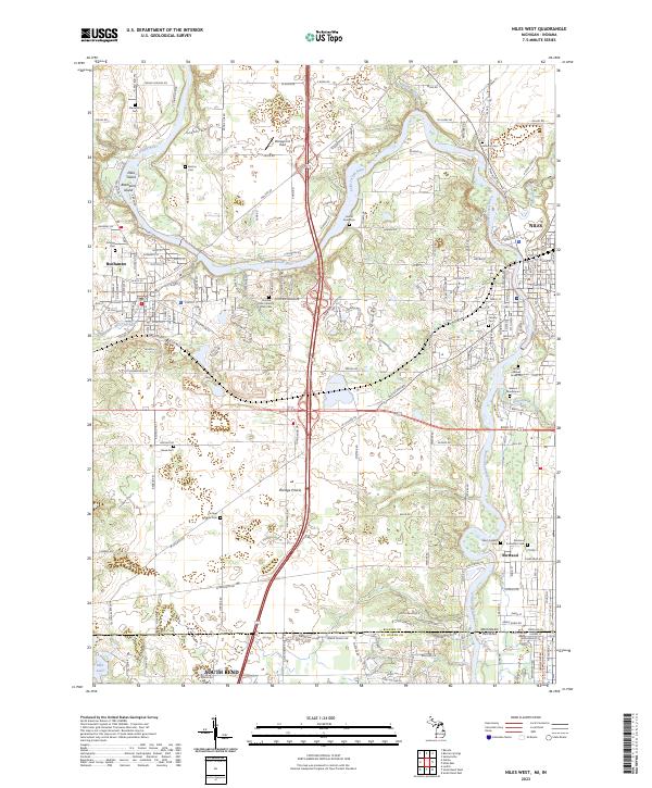 USGS Topographic Map – Niles West