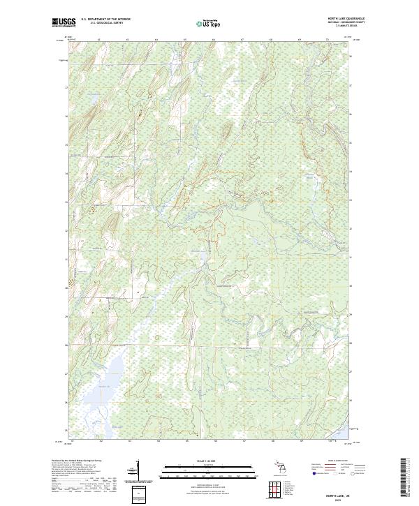 USGS Topographic Map – North Lake