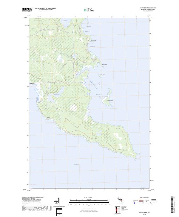 USGS Topographic Map – North Point