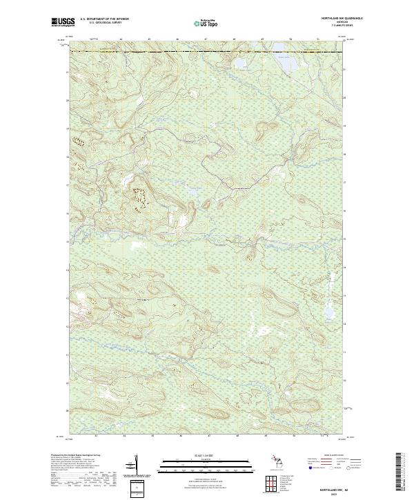 USGS Topographic Map – Northland NW