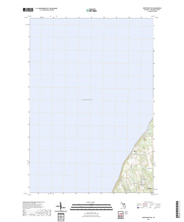 USGS Topographic Map – Northport NW