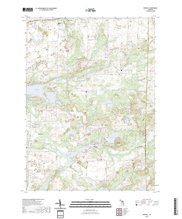 USGS Topographic Map – Norvell