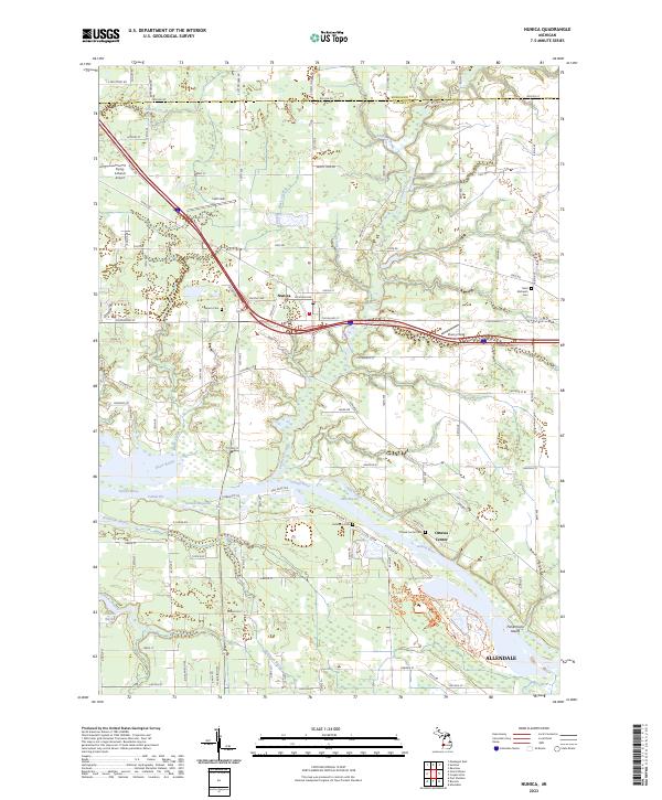 USGS Topographic Map – Nunica