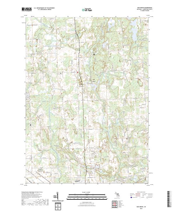 USGS Topographic Map – Oak Grove