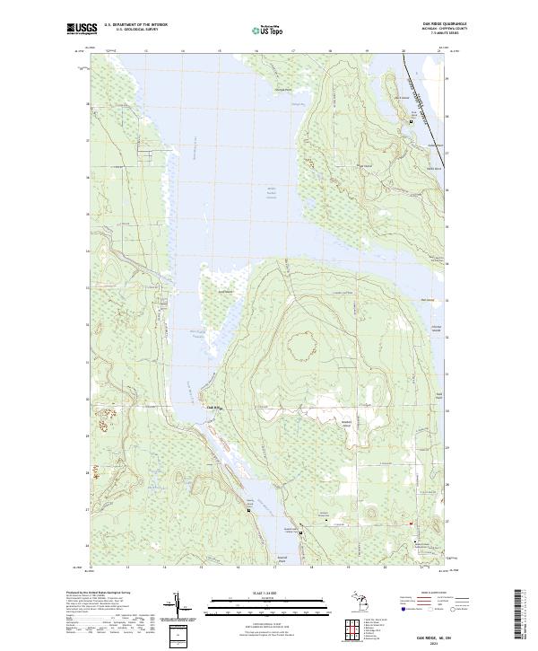 USGS Topographic Map – Oak Ridge