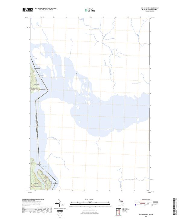 USGS Topographic Map – Oak Ridge OE E