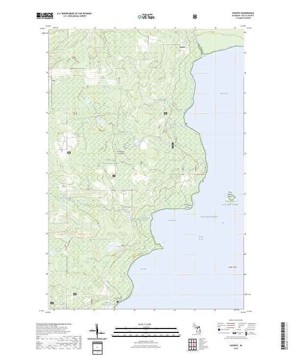 USGS Topographic Map – Ogontz
