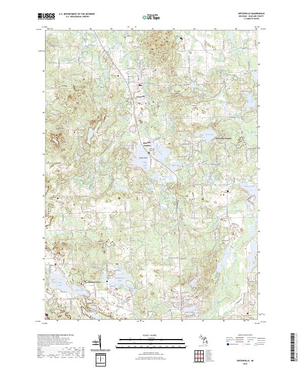 USGS Topographic Map – Ortonville