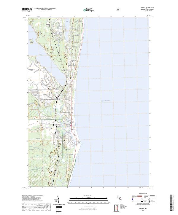 USGS Topographic Map – Oscoda