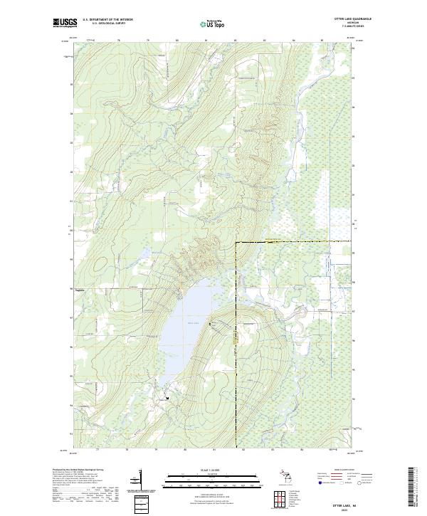 USGS Topographic Map – Otter Lake