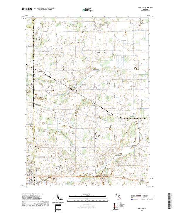 USGS Topographic Map – Ovid East