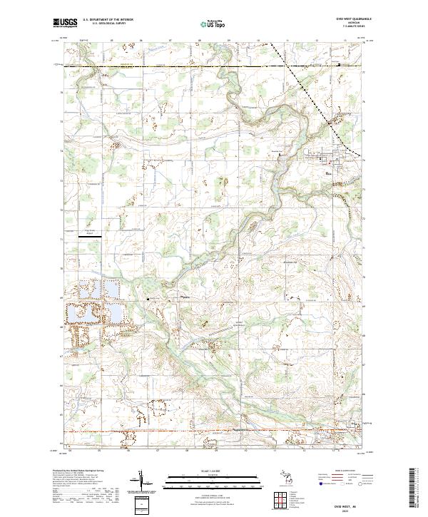 USGS Topographic Map – Ovid West