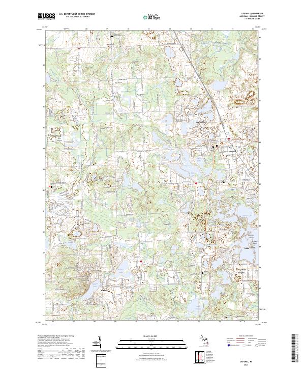 USGS Topographic Map – Oxford