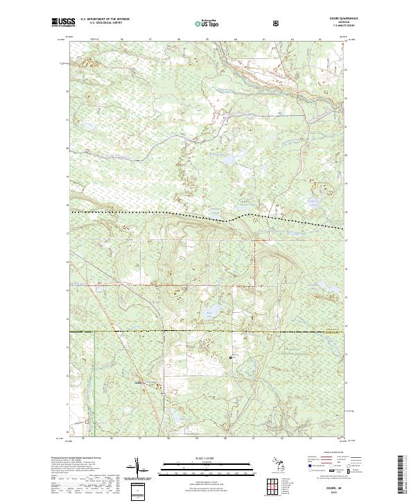 USGS Topographic Map – Ozark