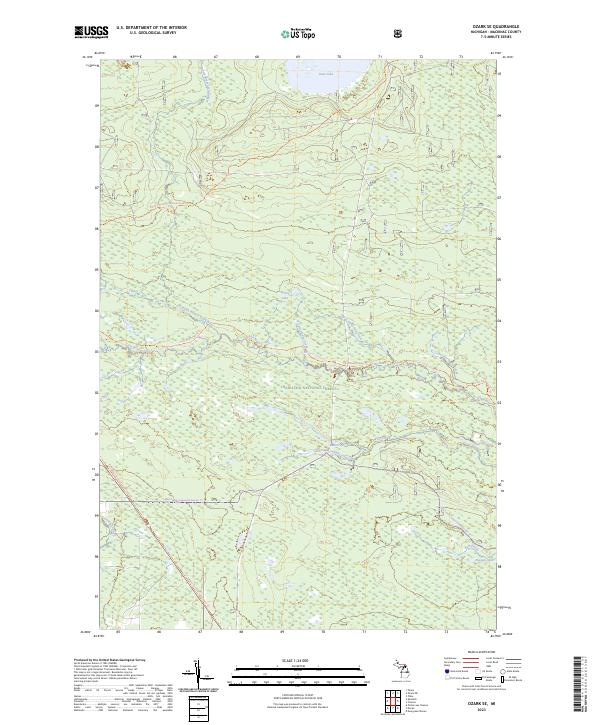 USGS Topographic Map – Ozark SE