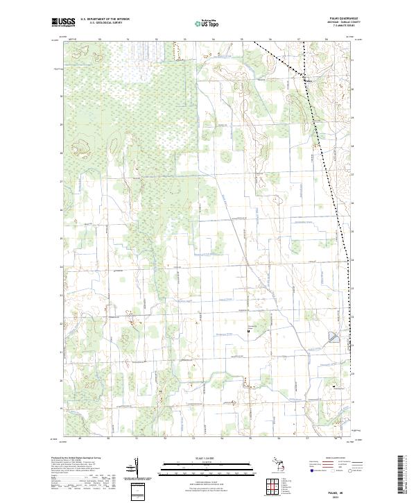 USGS Topographic Map – Palms