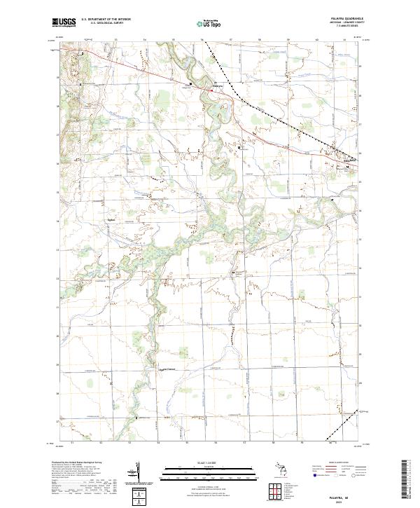 USGS Topographic Map – Palmyra