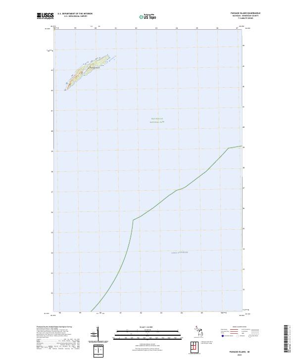 USGS Topographic Map – Passage Island