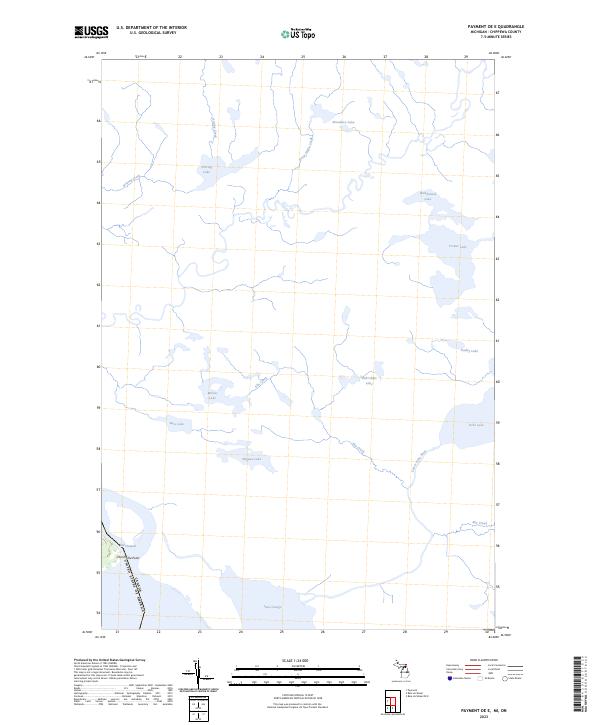 USGS Topographic Map – Payment OE E