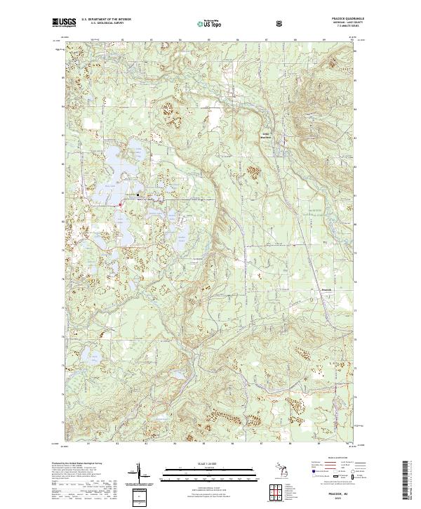 USGS Topographic Map – Peacock