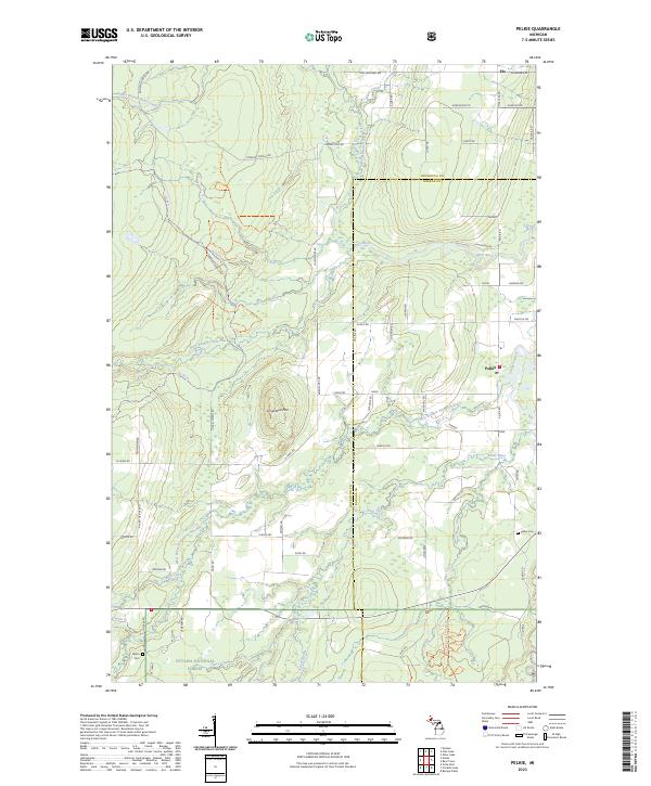 USGS Topographic Map – Pelkie